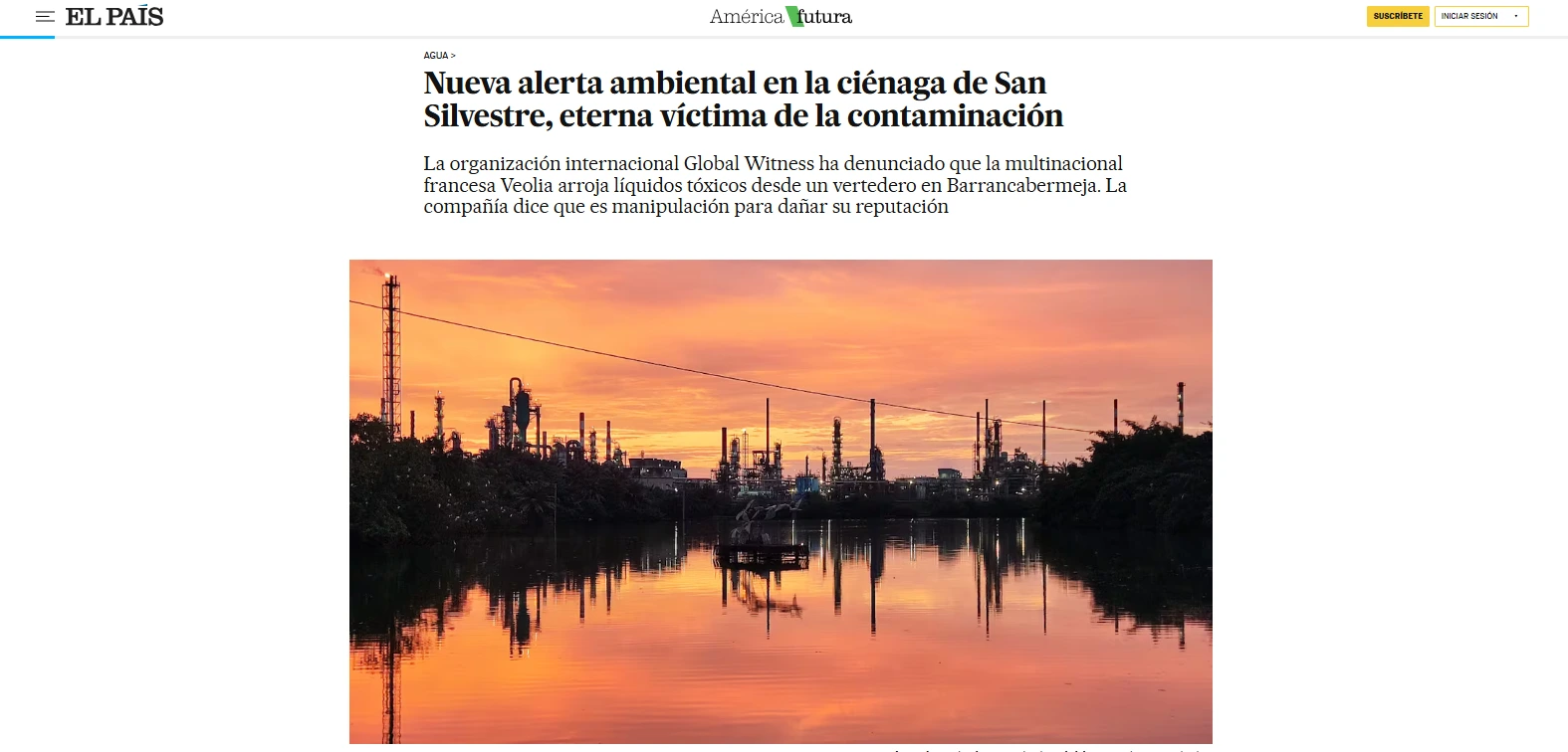 Nueva Alerta Ambiental: Contaminación de Veolia en la Ciénaga de San Silvestre