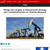 San Silvestre Green Denuncia Contaminación en Puerto Boyacá - Mansarovar Energy