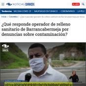 Noticias Caracol TV - Veolia, Relleno Sanitario en Barrancabermeja